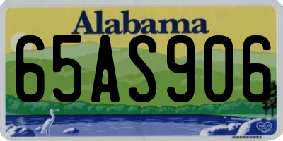 AL license plate 65AS906