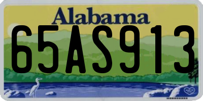 AL license plate 65AS913