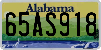 AL license plate 65AS918