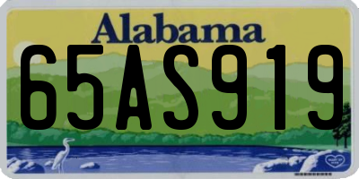 AL license plate 65AS919