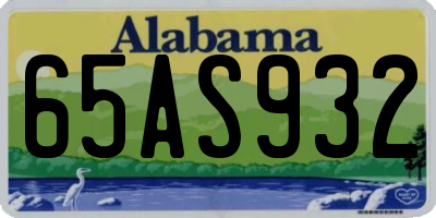 AL license plate 65AS932