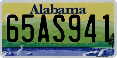AL license plate 65AS941