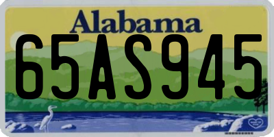 AL license plate 65AS945