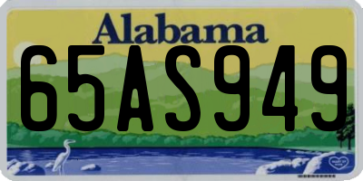 AL license plate 65AS949