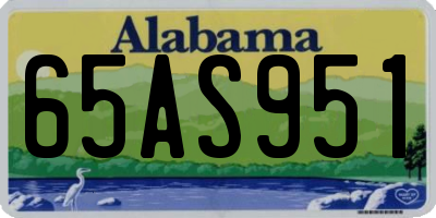 AL license plate 65AS951