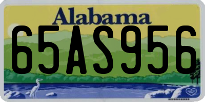 AL license plate 65AS956