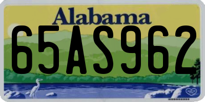 AL license plate 65AS962