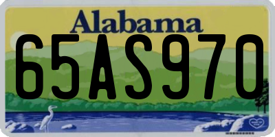 AL license plate 65AS970