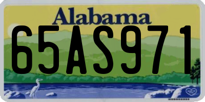 AL license plate 65AS971