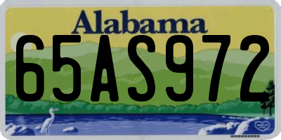 AL license plate 65AS972