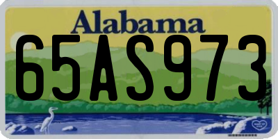 AL license plate 65AS973