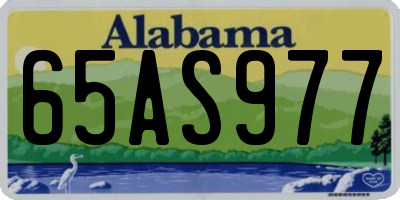 AL license plate 65AS977