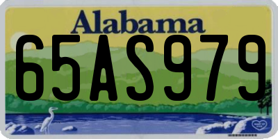 AL license plate 65AS979
