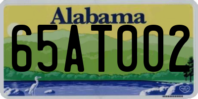 AL license plate 65AT002