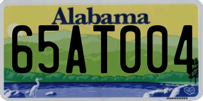 AL license plate 65AT004