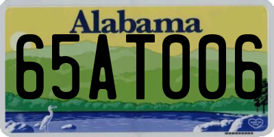 AL license plate 65AT006