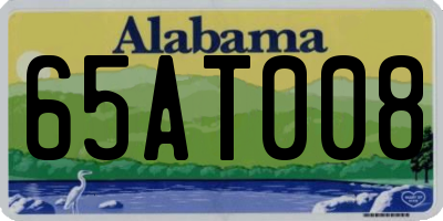 AL license plate 65AT008