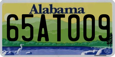 AL license plate 65AT009