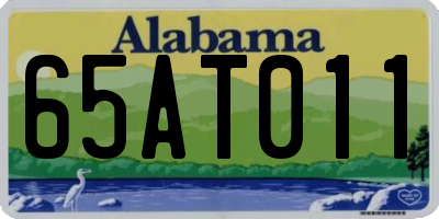 AL license plate 65AT011