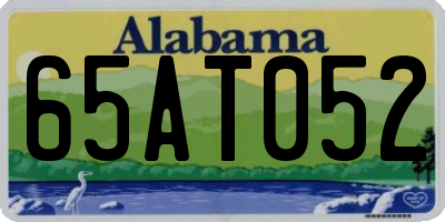 AL license plate 65AT052
