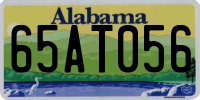 AL license plate 65AT056