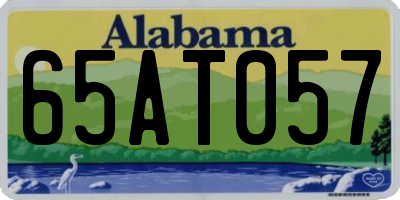 AL license plate 65AT057