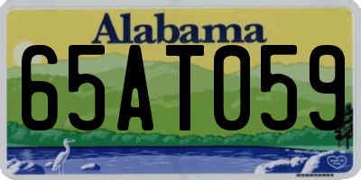 AL license plate 65AT059