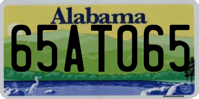 AL license plate 65AT065