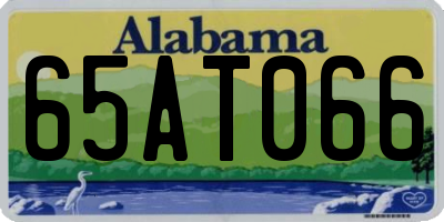 AL license plate 65AT066