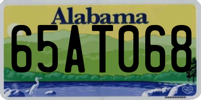 AL license plate 65AT068