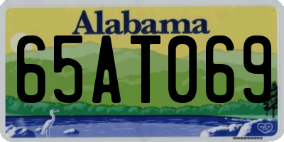 AL license plate 65AT069