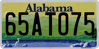 AL license plate 65AT075