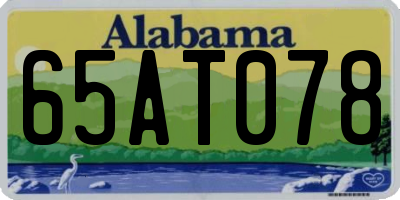 AL license plate 65AT078