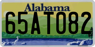AL license plate 65AT082