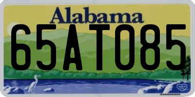 AL license plate 65AT085