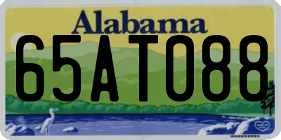 AL license plate 65AT088