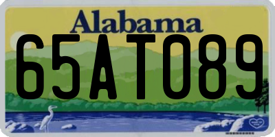 AL license plate 65AT089