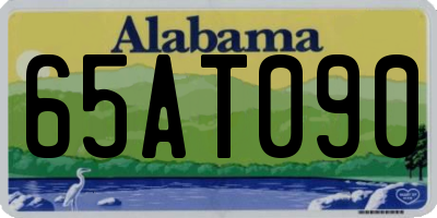 AL license plate 65AT090