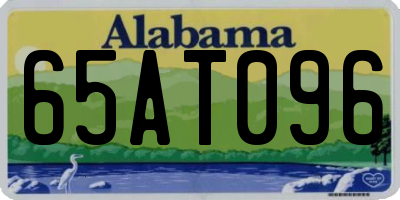 AL license plate 65AT096