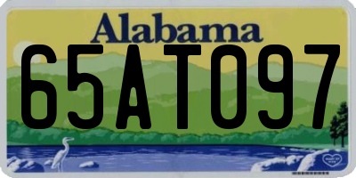 AL license plate 65AT097