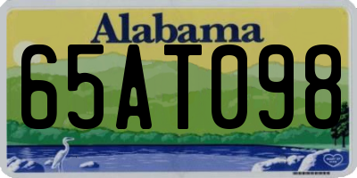 AL license plate 65AT098