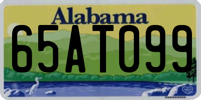 AL license plate 65AT099