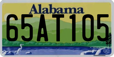 AL license plate 65AT105