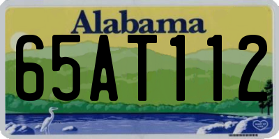 AL license plate 65AT112