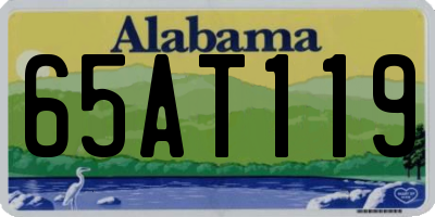AL license plate 65AT119