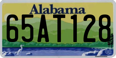 AL license plate 65AT128