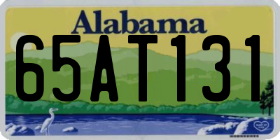 AL license plate 65AT131