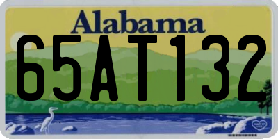 AL license plate 65AT132