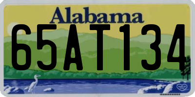AL license plate 65AT134