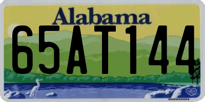 AL license plate 65AT144